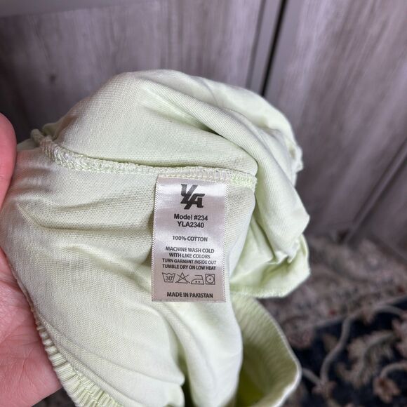 YoungLA Jogger Pants Sweatpants Light Green Color Cotton Streetwear Size L - Picture 2 of 8